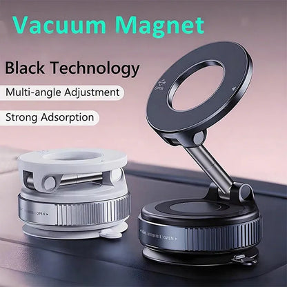 K007 Strong Magnetic Car Phone Holder Foldable Design 360° Adjustable Vacuum Mount for Car/Desk/Bathroom/Universal Use Holder