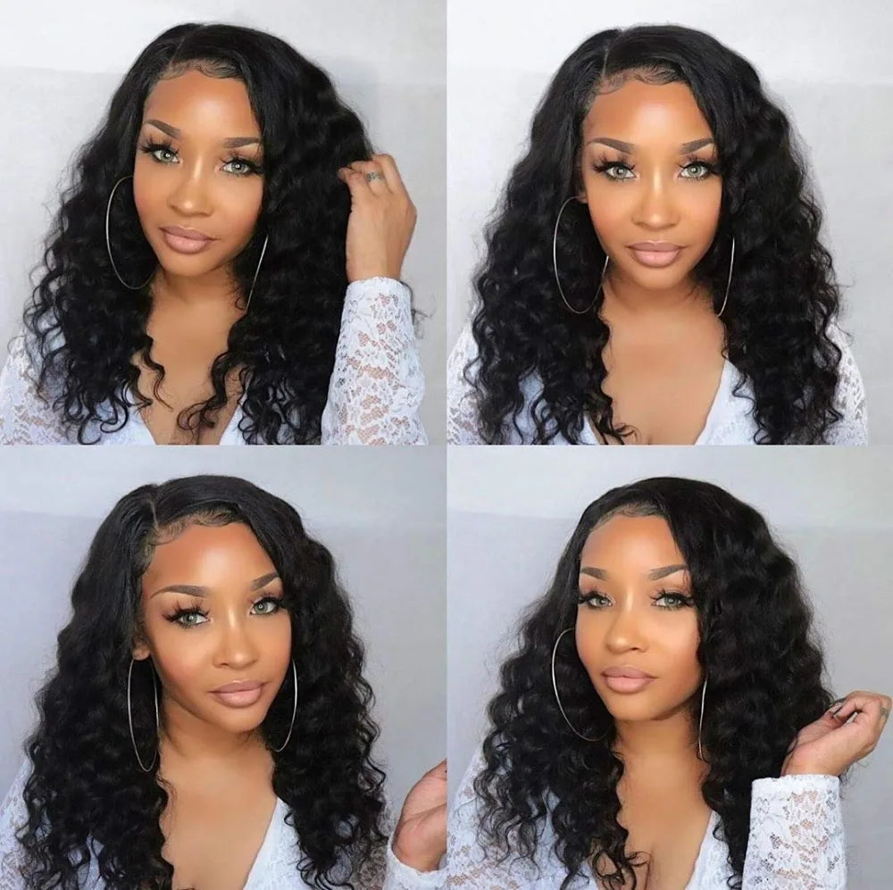 Loose Deep Wave Bundles 100% Virgin Raw Brazilian Human Hair Weave 1/3/4   Bundle Deals Hair Extension Double Weft Wholeasle 30"