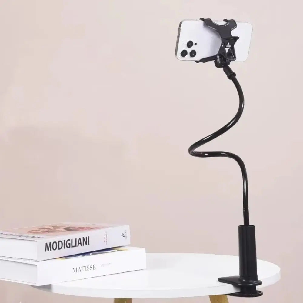 New 360 Rotating Lazy Phone Holder Universal Adjustable Desktop Phone Clip Flexible with Handle Bed Desktop Mount Bracket