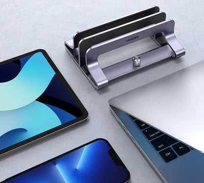 UGREEN Vertical Laptop Stand Holder For MacBook Air Pro Aluminum Foldable Notebook Stand Laptop Support MacBook Pro Tablet Stand