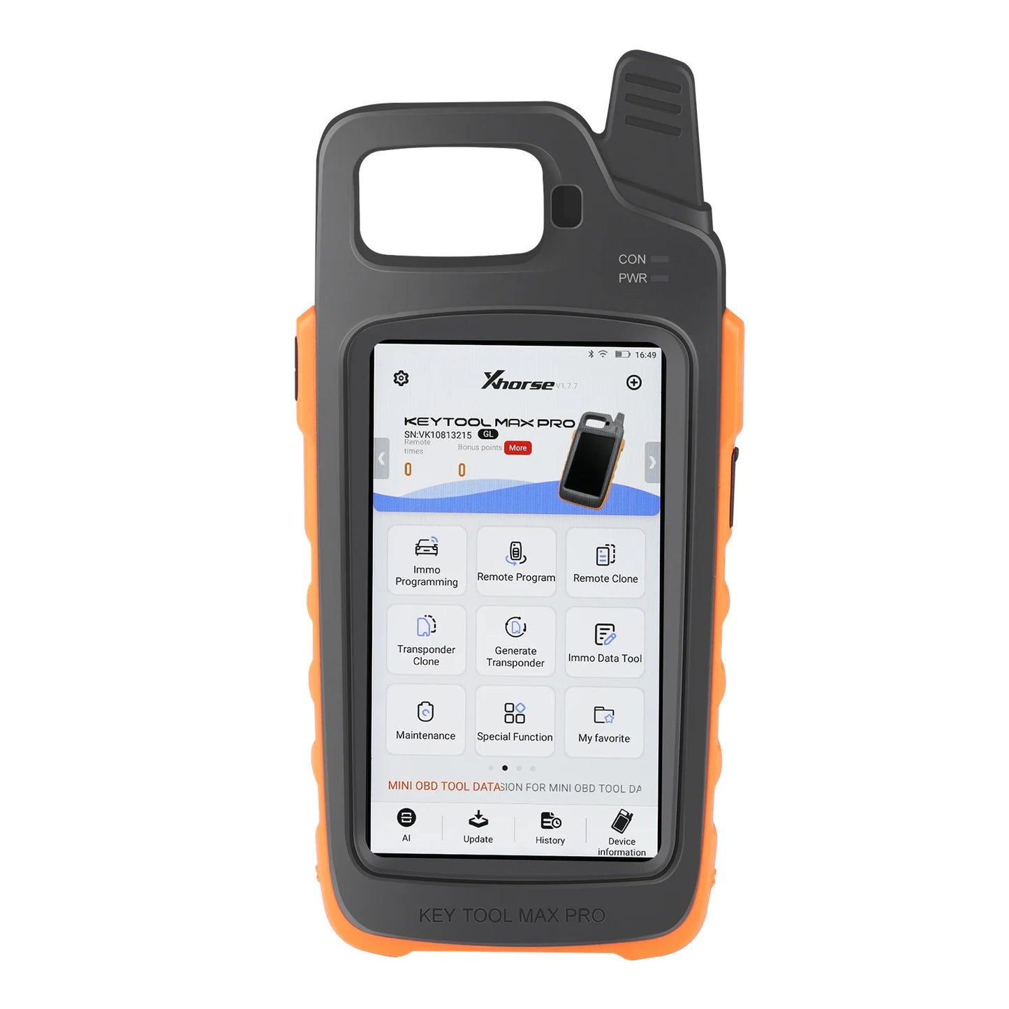 Xhorse VVDI Key Tool Max Pro with MINI OBD Tool Function Work with DOLPHIN XP-005, XP005L, Condor MINI Plus, MINI Plus II