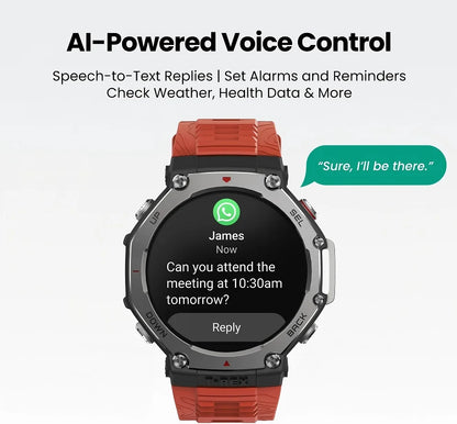 Amazfit T-Rex 3 Smartwatch 48mm AMOLED Display 6 Satellite Systems Dual Band GPS 170 Sports Mode Smart Watch