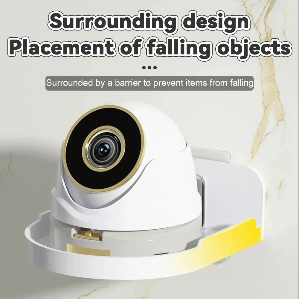 Punch-Free Security Surveillance Camera Stand New Traceless Wall-Mounted Bracket Home Self-Adhesive Drill-free Fixer 1pcs