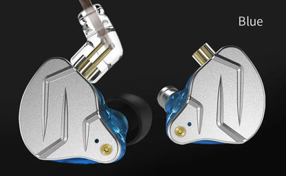 KZ ZSN PRO Earphones 1DD+1BA Hybrid Drive HIFI Bass Earbud Replaceable Cable