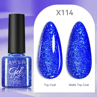 LILYCUTE 7ml Brown Red Purple Nail Gel Polish Coffee Color Series Semi Permanent UV Gel Soak off Nail Gel Varnishes For Nail Art