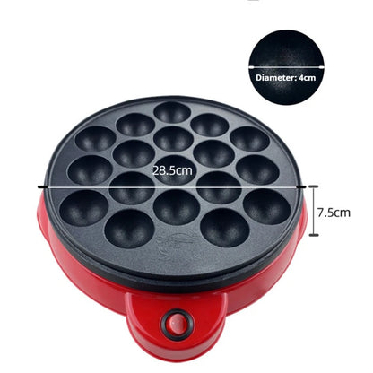 220V Chibi Maruko Baking Machine Household Electric Takoyaki Maker Octopus Balls Grill Pan Professional Cooking Tools cake maker