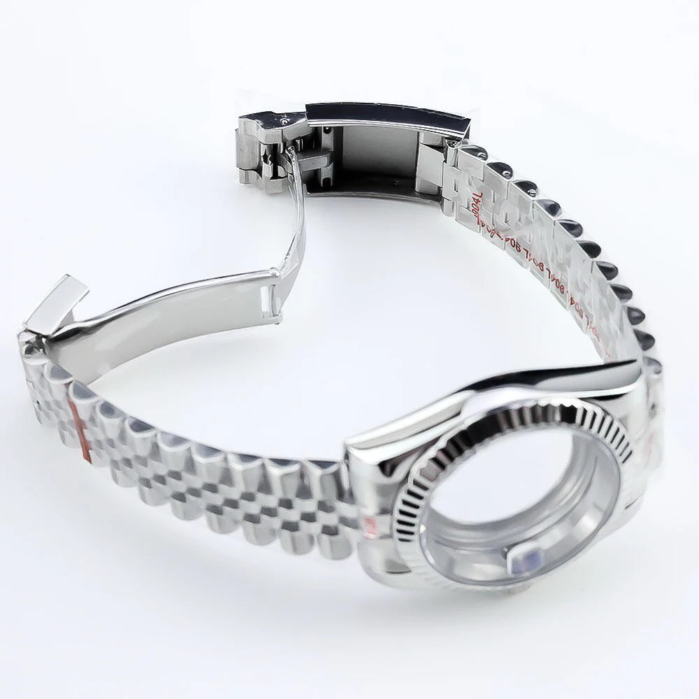 Neiton 36mm/40mm Sapphire Glass For Men Watch Case Fit NH36 NH34 NH35Movement FashionWaterproof Jubilee Stainless Steel