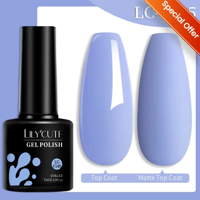 LILYCUTE Ancora Red Autumn Winter Gel Nail Polish Semi Permanent Soak Off UV LED Gel Varnish Manicure Nail Supplies