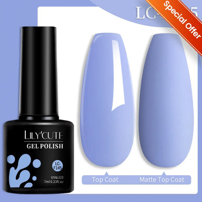 LILYCUTE Ancora Red Autumn Winter Gel Nail Polish Semi Permanent Soak Off UV LED Gel Varnish Manicure Nail Supplies