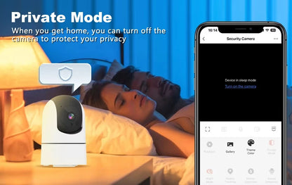 Tuya 5G WiFi IP Camera Indoor 6MP Wireless Security Surveillance Camera Auto Tracking Baby Monitor IR Night Vision 6x Zoom Cam