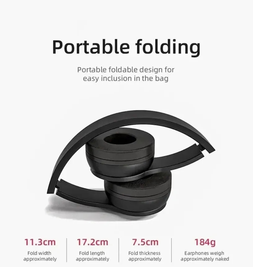 Stereo P47 Headset 5.0 Bluetooth Headset Folding Series Wireless Sports Game Headset for iPhone XiaoMi