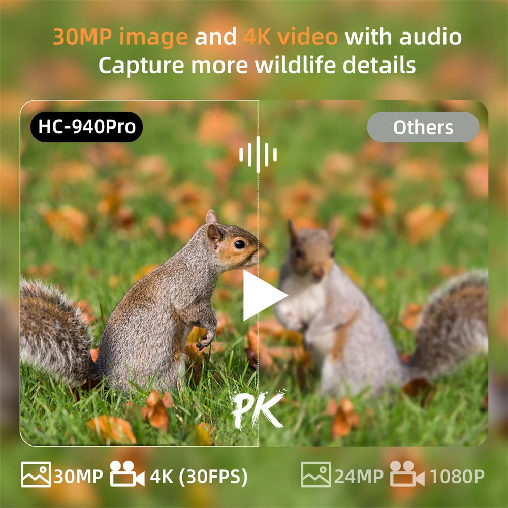 4G HD Live Video Lithium Battery Cellular Trail Camera 50MP 4K Wireless Game App Cloud Service Waterproof IP66 Wildlife Monitori
