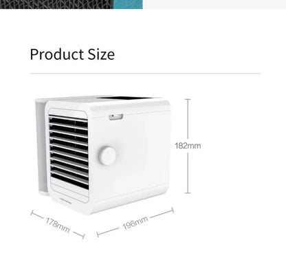 Portable Microhoo Mini Air Conditioner 1000ML Fan Cooler Aromatherapy Essential Oil Diffuser Fast Cooling Humidifier Household