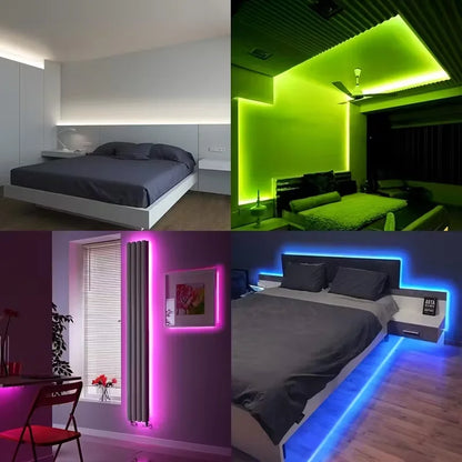 LED Strip Light, RGB for Various Scenes with Double-Sided Adhesive Tape Easy Installation - Ambient Bedroom Computer Desk Lights