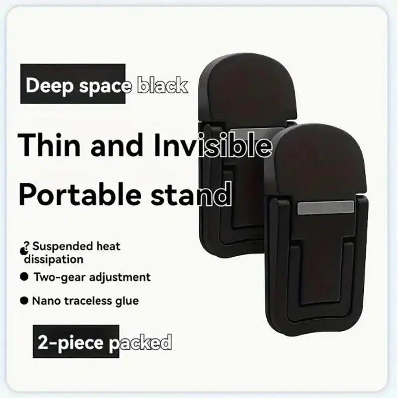 2pcs/Set Foldable Laptop Stand Portable Notebook Support Holder Adjustable Riser Cooling Bracket Universal for Laptop Tablet