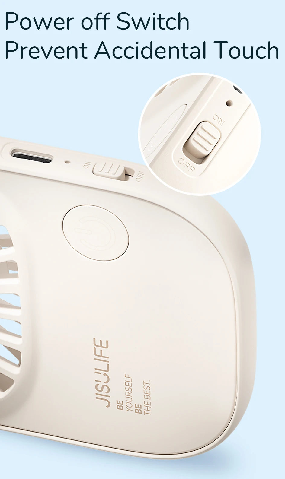 JISULIFE Mini Handheld Fan Portable Fan, Small Desk Fan with Bracket, USB Rechargeable Lash Fans,Eyelash Makeup Fan