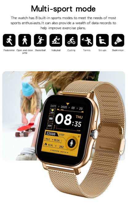 2026 Smartwatch Android Phone 1.44''Inch HD Screen Bluetooth Call Blood Oxygen/Pressure Monitoring Smart Watch Women Men Gift