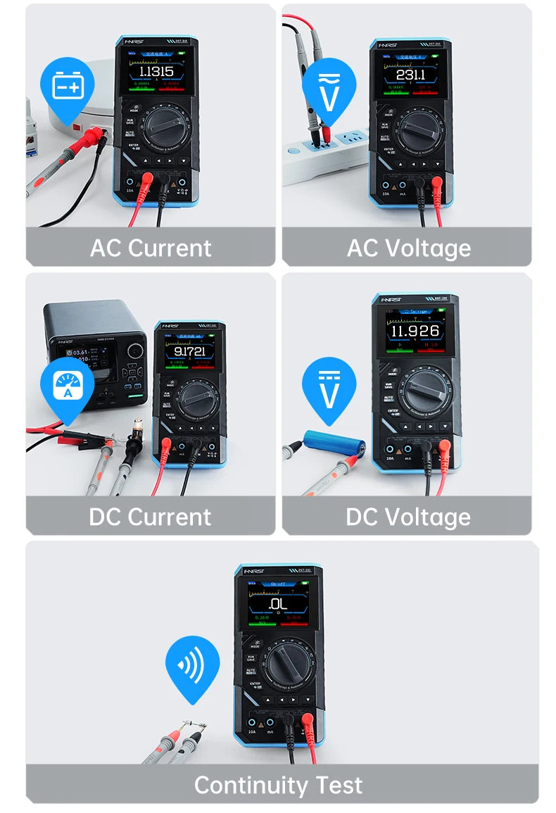 FNIRSI 3-IN-1 Handheld Voltage Detection Tool 210/201 Repair Tools