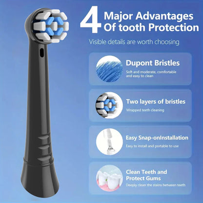 4/8/12/16/20 Pack Replacement Toothbrush Heads Compatible with Oral B iO, Brush Heads for Oral-B iO 2/3/4/5/6/7/8/9/10/7G Series