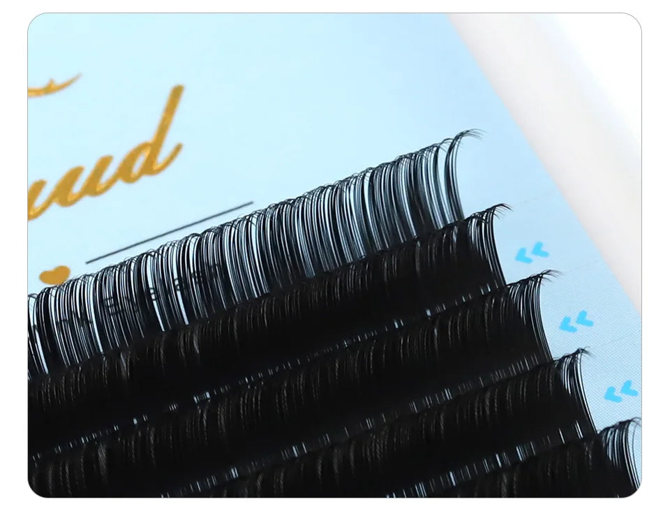 AGUUD Matte Black Individual Eyelash Extension Professional Volume Korean PBT Cashmere Lash Extension Tray Classic Lashes Cilios