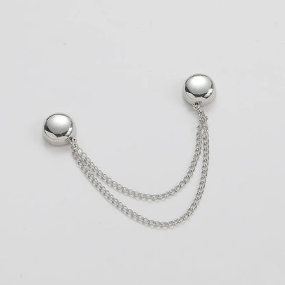 1PC Magnetic Clothing Clip with Decorative Chain, Multi-Function Scarf Shawl Cuff Fastener for Modesty & Style