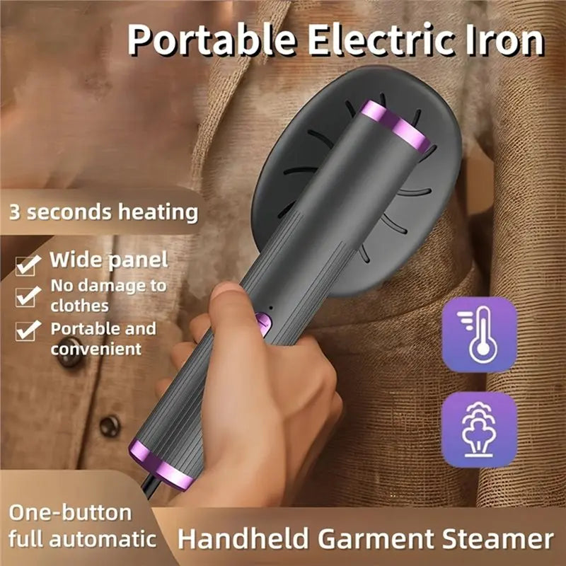【NEWLY】Travel Portable Handheld Steamer Iron USB Mini For Clothes Fast Heating Garment Fabric Press Machine With Handle