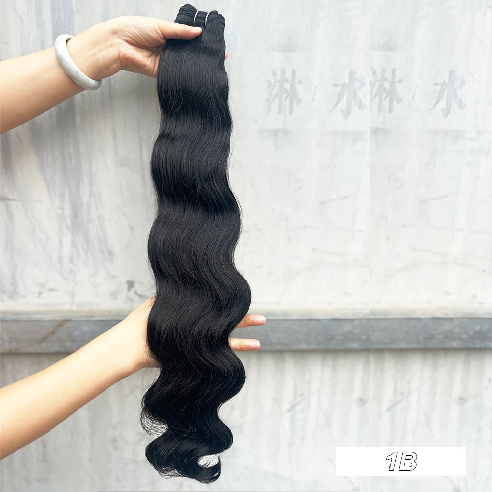 Magicae 30Inch 200g/Pc Chocolate Ombre Brown Orange Blond P27/613 Bio Body Wave Grey High Temperature Synthetic Hair Extension