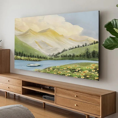 TV Cover Aesthetic three-dimensional sense Household Hanging LCD TV Dust 24-75 Inch Living Room Decoration for Televisions