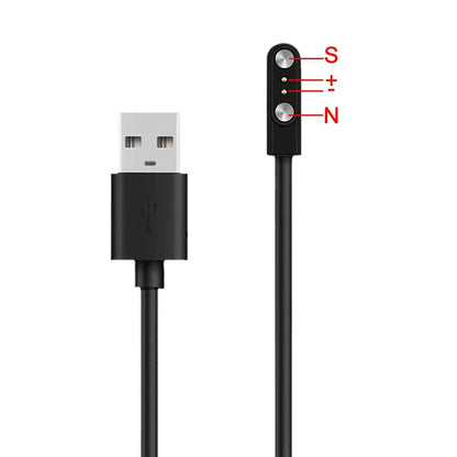 Magnetic Charge Charging Cable For Smart Watch For 2 Pins 2.84/4/7.62mm Distances Black Novel USB Power Charger Cables Universal