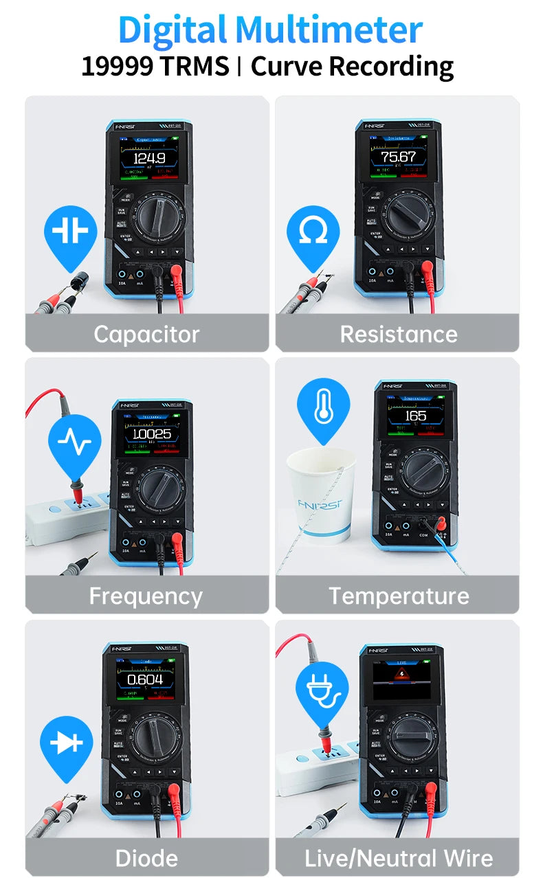 FNIRSI 3-IN-1 Handheld Voltage Detection Tool 210/201 Repair Tools
