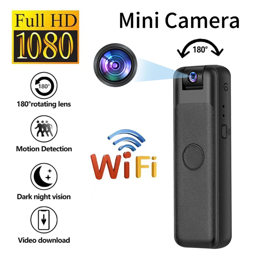 1080P HD Mini Camera Portable Small Digital Video Recorder Surveillance Camcorder Night Vision Video Police BodyCam Infrared