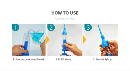 Non-Electric Portable Oral Irrigator Teeth Cleaner Water Jet Flossing Tooth Health Household Device