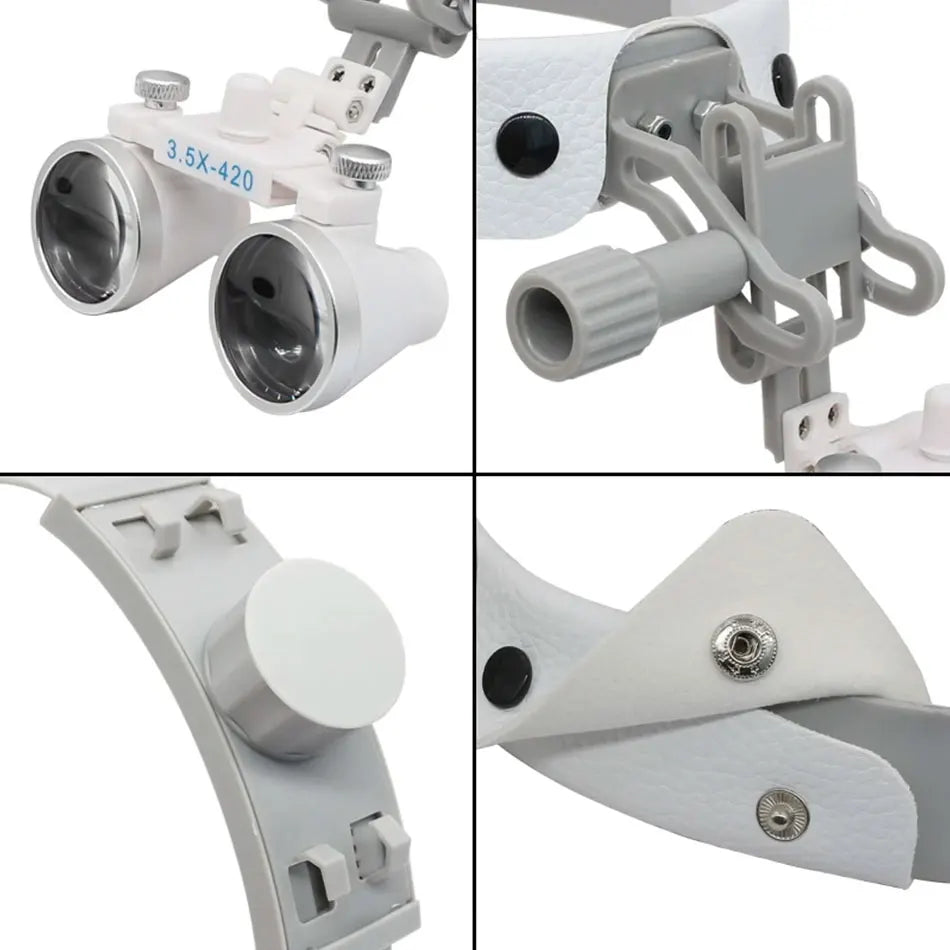GISTARMED 2.5X/3.5X Dental LED Light Lamp Binocular 5W Adjustable Spotlight  Headlamp For Surgical Headlight