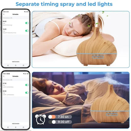 Tuya WiFi Smart Humidifier Essential Oil Diffuser Aromatherapy Ultrasonic Air Humidifiers Aroma Diffuser Work With Google Home