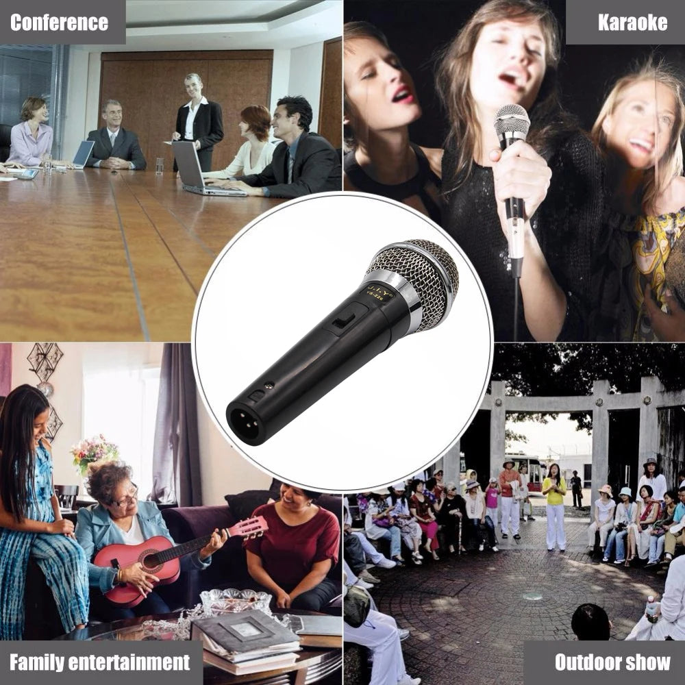 NEW Karaoke Microphone Handheld Professional Wired Dynamic Microphone Clear Voice Mic for Karaoke Part Vocal Music Performance