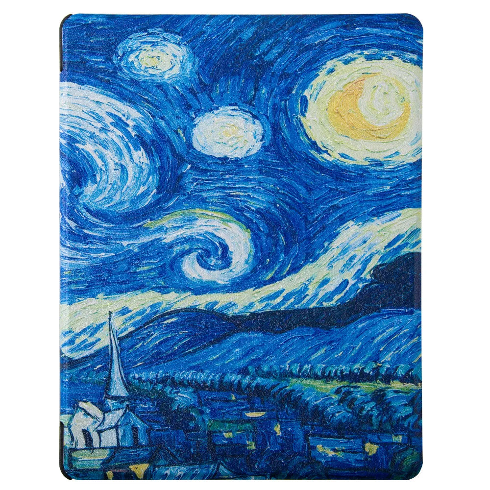 Leather Case for KOBO AURA  H2O EDITION 2 6.8 Inch eReader Funda Capa Slim Folio Magnetic Auto Wake Sleep Ebook Print Book Cover