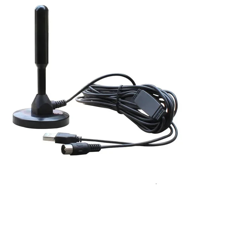Indoor Outdoor Ultra HD Digital TV Antenna with VHF UHF Amplifier 200 Miles Range Quick Response Aerial Set for Amplified DAB