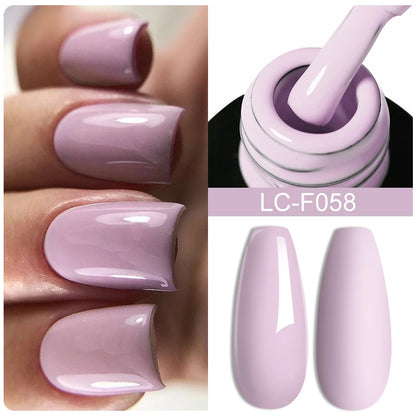 LILYCUTE 7ml White Color Gel Nail Polish Semi Permanent UV Gel Polish Gorgeous Full Coverage Soak Off UV LED Nail Gel Varnishes