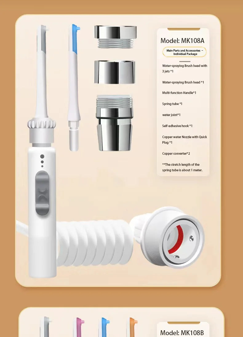 Faucet Dental Scaler Home Portable Dental Scaler No Power Supply For Tartar Removal Oral Cleaning Water Dental Floss