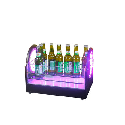  LED Glowing Ice Bucket with Unique Circular Light - Effects Design, Ideal for Bars  KTVs,Enhancing Party Atmosphere