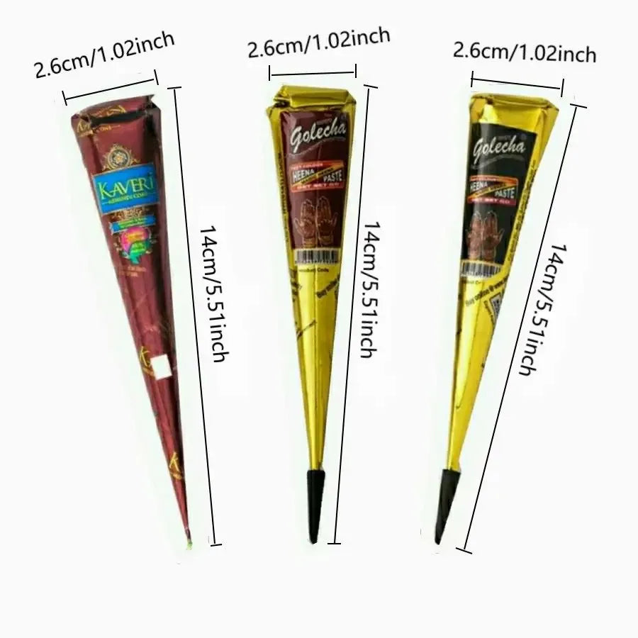 1/3/12pcs henna, brown, black, red, henna, temporary henna ,semi-permanent henna henna art
