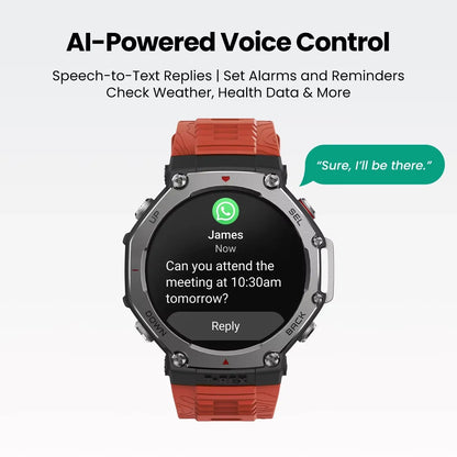 Amazfit T-Rex 3 Smartwatch 48mm AMOLED Display 6 Satellite Systems Dual Band GPS 170 Sports Mode Smart Watch