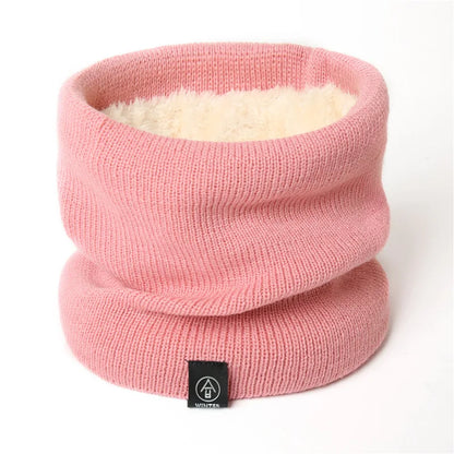 Fashion Women Knitted Scarf Solid Cashmer Like Winter Snood Scarves Lady Warm Thick Unisex Men Neck Scarfs Ring