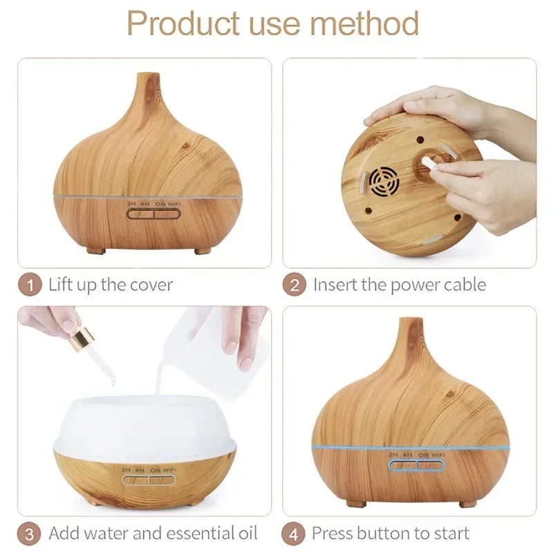 Tuya WiFi Smart Humidifier Essential Oil Diffuser Aromatherapy Ultrasonic Air Humidifiers Aroma Diffuser Work With Google Home