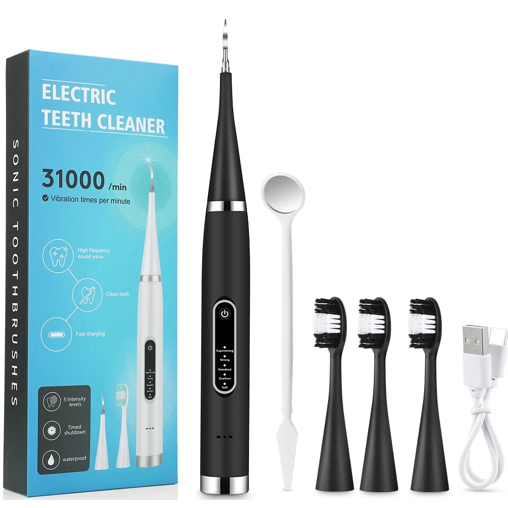 Electric Teeth Cleaner Dental Scaler Waterproof Oral Care Plaque Spatula Removes Tartar Dental Scraper Dental Instrument