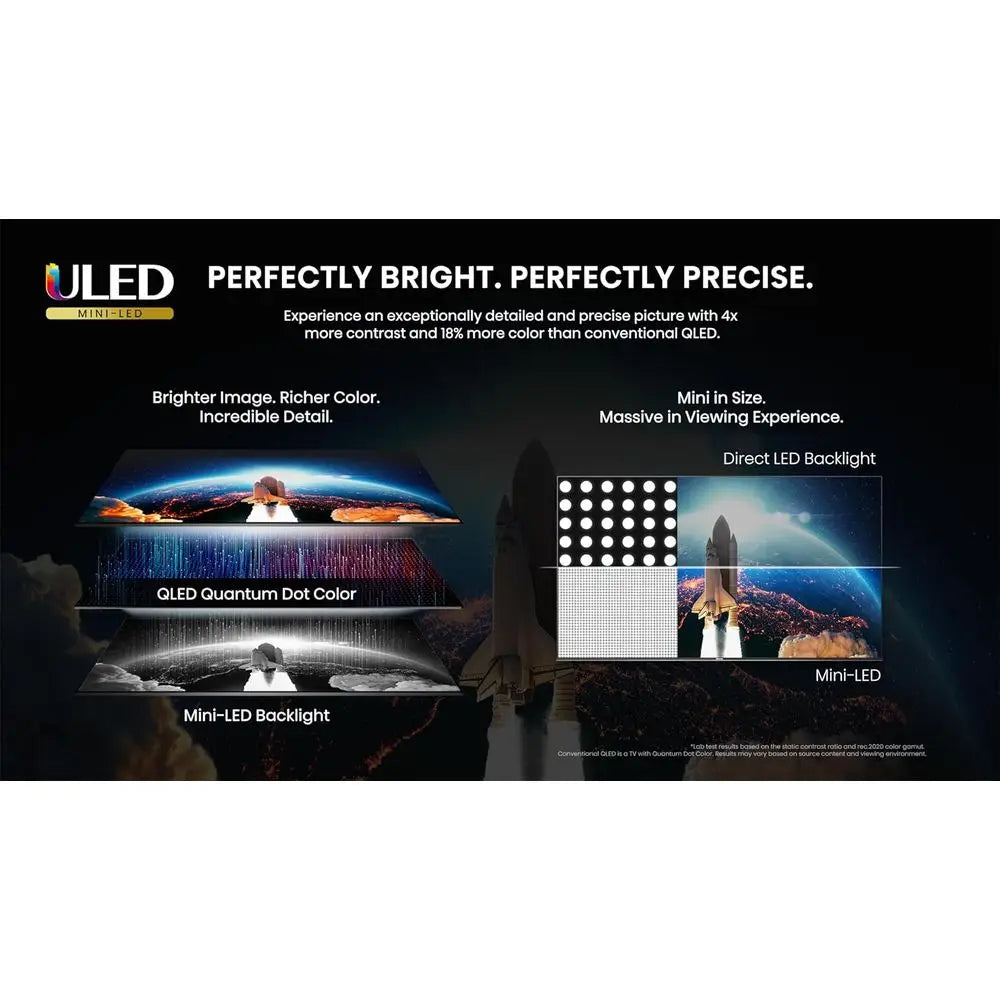 75-Inch Class U8 Series Mini-LED ULED 4K UHD Smart TV (75U8K) - QLED, 480 Motion Rate, 144Hz Game e Pro, Dolby Vision IQ, HDMI 2