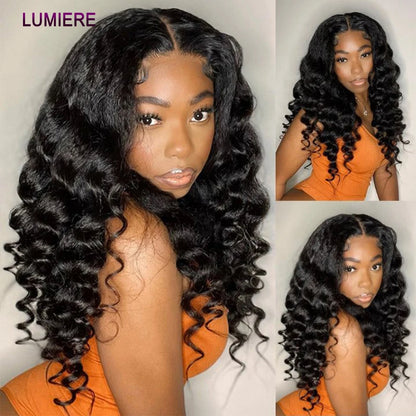 Loose Deep Wave Bundles 100% Virgin Raw Brazilian Human Hair Weave 1/3/4   Bundle Deals Hair Extension Double Weft Wholeasle 30"
