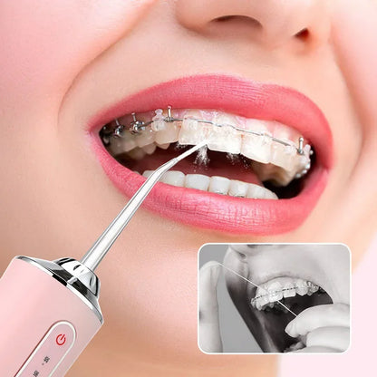 Pro Dental Oral Irrigator Flosser Removal Cleaning Wireless Brush Ipx7 Store Water Floss Irigator Waterpick For Tooth Mouth