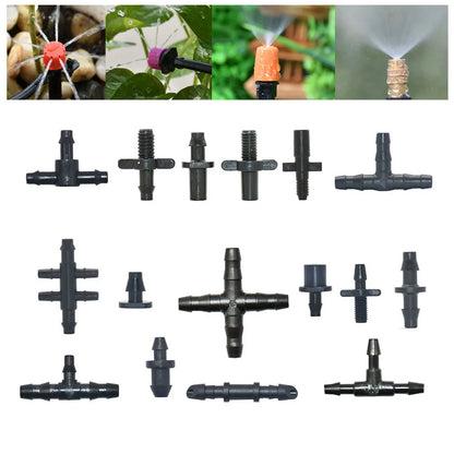 2L 4L 8L Irrigation Drippers Fitting 2/4-way Arrow Dropper Connector Cross Water Splitter Emitter Micro Drip Irrigation System