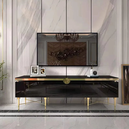 TV Table Small Sitting Room Ground Ark Of Stainless Steel Wooden Furniture Of The Lacquer That Bake
